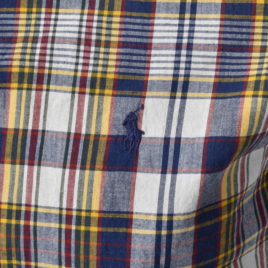 Alternative Image for ProductRalph Lauren Checked Short Sleeved Shirt Blue3